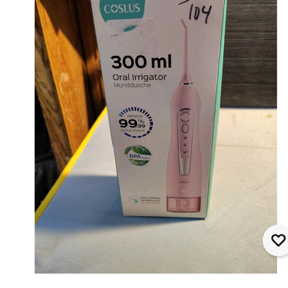 COSLUS Oral Irrigator 300ml Pink